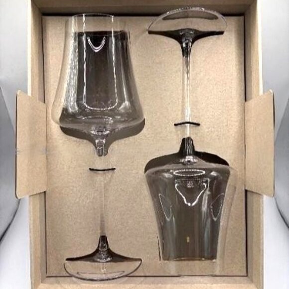 4 BOLIA Silhouette White Wine Crystal Glasses Danish - Picture 4 of 7
